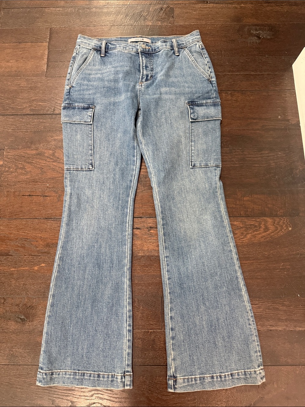 Joe's Jeans Light Blue Cargo Flare Denim